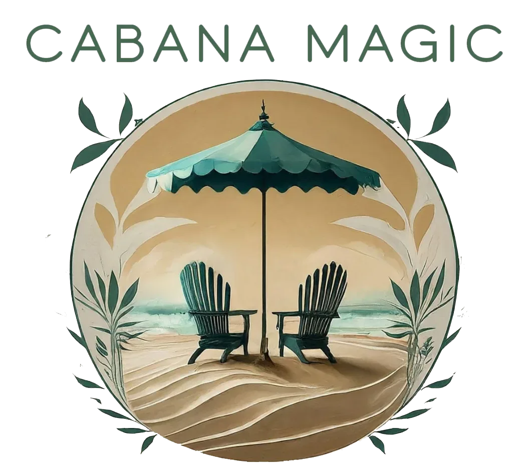 Cabana Magic logo - beach cabana and umbrella rental company in Southwest Florida